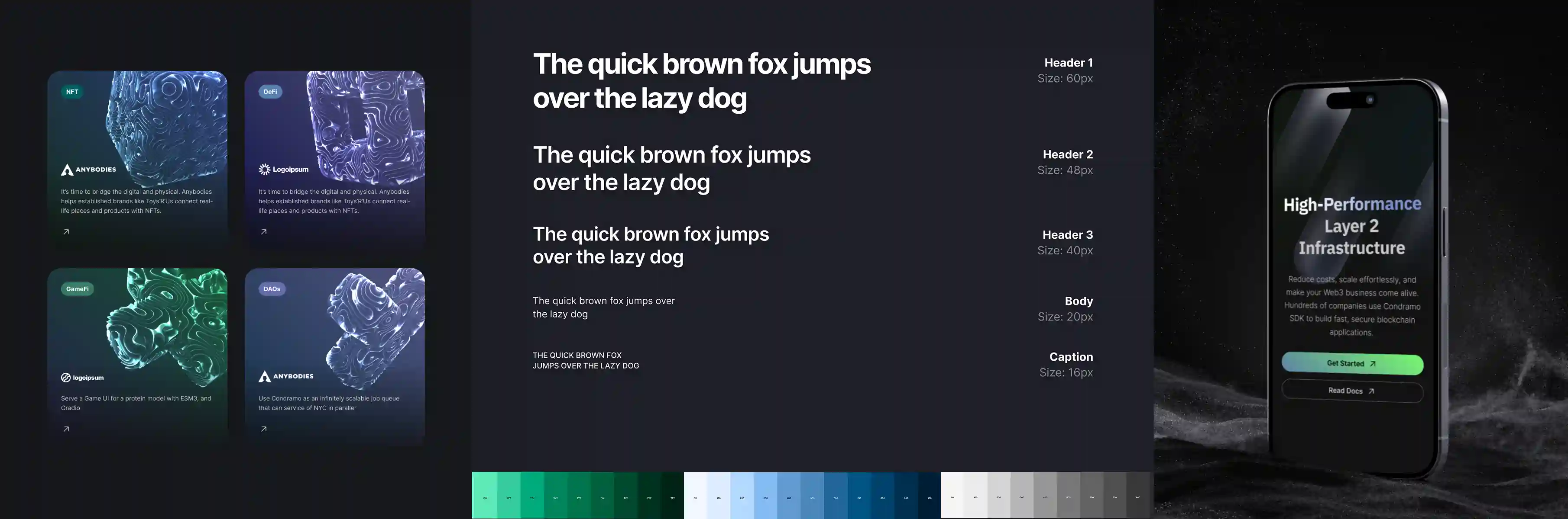 Condramo full width landing page design
